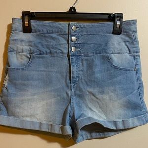 Tinseltown High Waisted Denim Shorts
